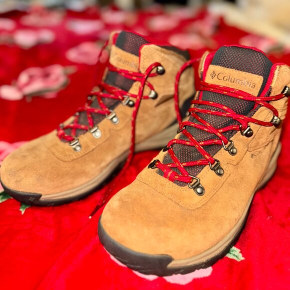 Columbia Newton Ridge Plus Waterproof Amped Hiking Boots | Women’s 11 Elk / Red - Picture 11 of 16